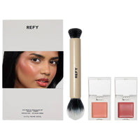 Set de Regalo Dúo de Rubor en Crema con Brocha Dúo