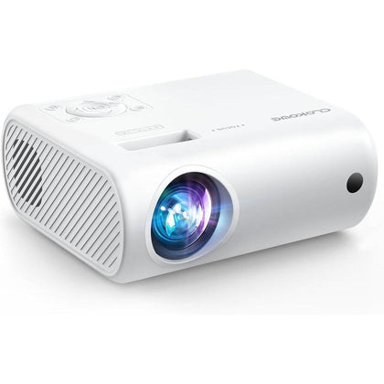Mini proyector portátil ClokoWe 2024 con 9000 Lux, Full HD 1080P, compatible con iOS/teléfono Android, PC, TV Stick, USB
