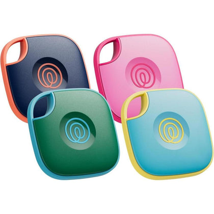 Tile Mate Rastreador Bluetooth para llaves, bolsas y artículos, compatible con iOS y Android, paquete de 4 colores