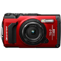 OM System OLYMPUS Tough TG-7 Cámara Subacuática Roja, Impermeable, Alta Resolución y Brillo, Video 4K, Disparo Macro