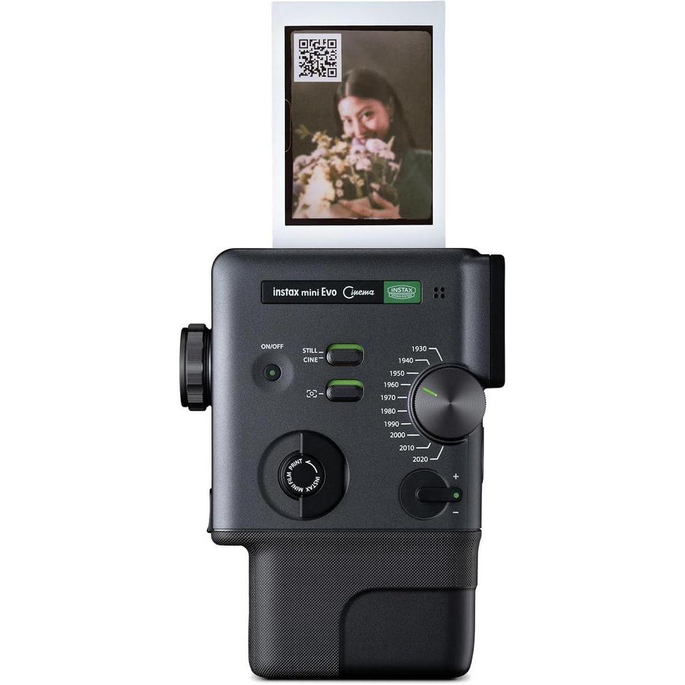FUJIFILM instax mini Evo, cámara instantánea con efectos creativos, Bluetooth, diseño elegante, y opciones de impresión personalizables