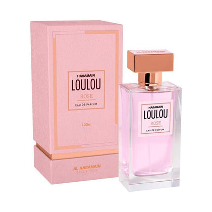 Al Haramain Loulou Rose - Perfume para mujer - Spray corporal duradero con peonía, lichi y nuez moscada