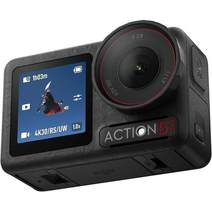 DJI Osmo Action 5 Pro Essential Combo, cámara de acción sumergible con sensor avanzado, video 4K, seguimiento y estabilización