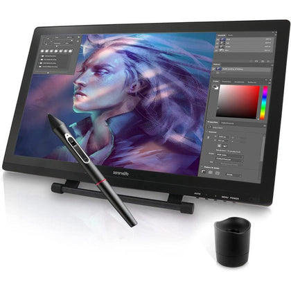 SereneLife Tableta Gráfica Modo Dual Monitor 54.61 cm Lápiz Óptico Pantalla Táctil Perfecto para Dibujo y Diseño