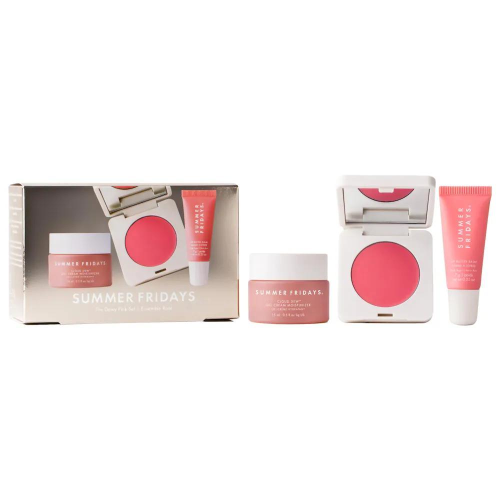 The Dewy Pink Set con Mini Lip Butter Balm en Pink Sugar