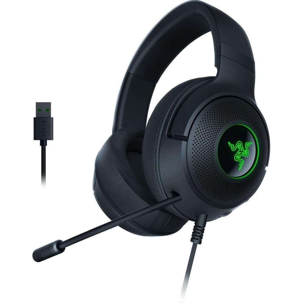 Auriculares Razer Kraken V3 X USB para juegos con micrófono cardioide y sonido 7.1 RGB