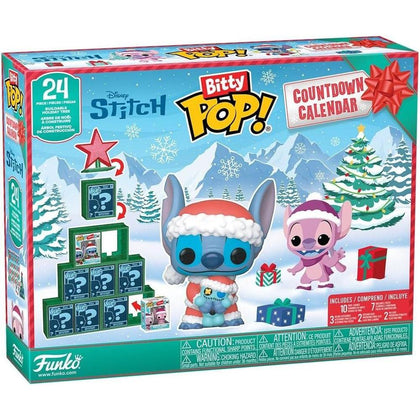 Calendario de adviento Funko Pop! Bitty con figuras coleccionables de Stitch Holiday, perfecto para regalo y decoración