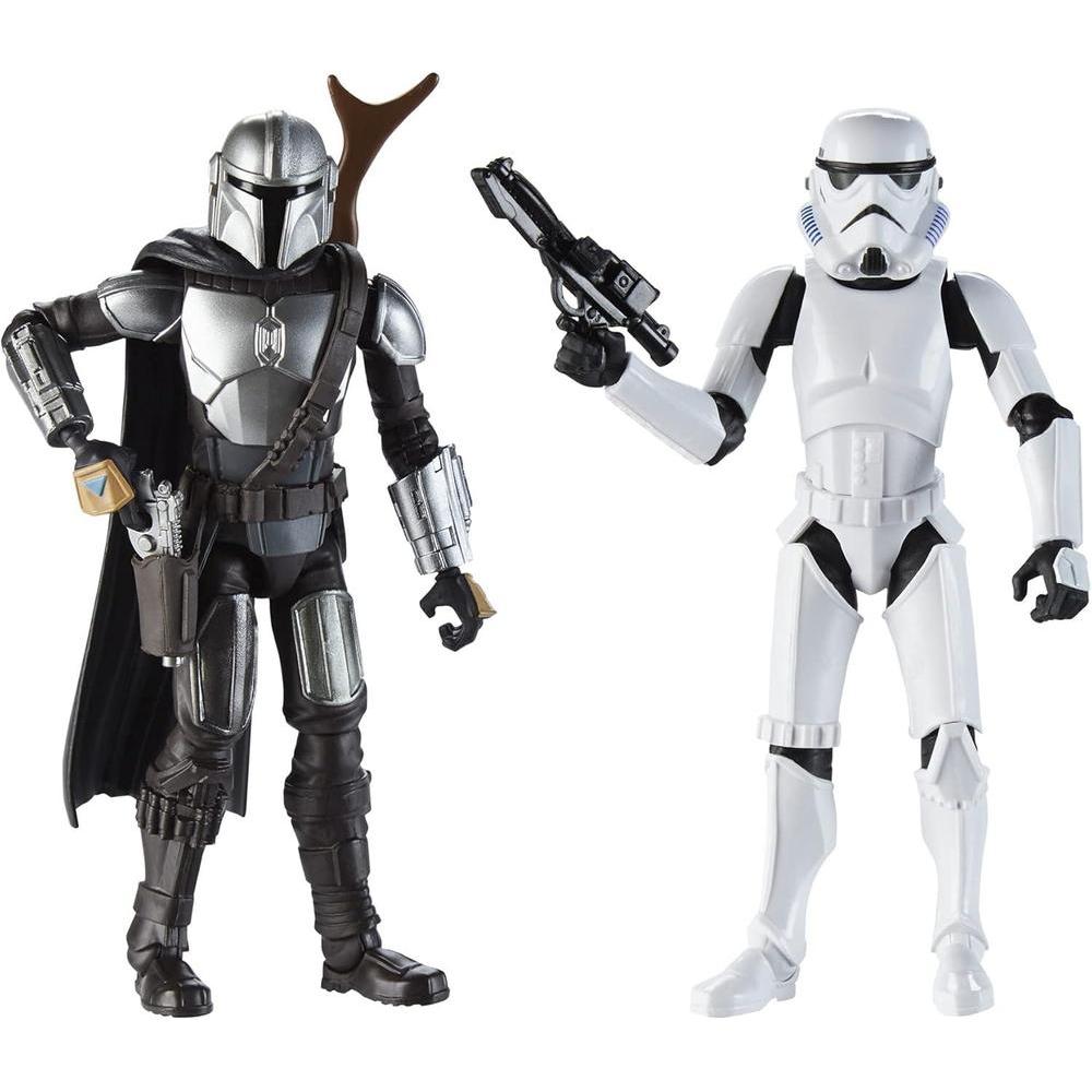STAR WARS Galaxy of Adventures The Mandalorian con Figuras y Accesorios Divertidos, Juguetes para Niños de 4 Años en Adelante