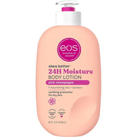 eos Crema Corporal para Cuidado de la Piel con Manteca de Karité Natural, Hidratante 24 Horas, Ligera y Sin Grasa, Sabor Champán Rosado