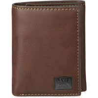 Billetera triple de hombre Levi's elegante y delgada con ventana de identificación y tarjetero de crédito