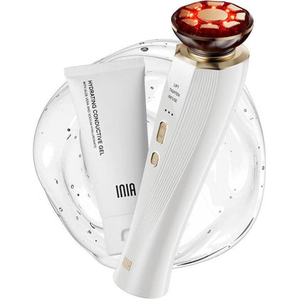 Terapia de luz roja 3 en 1 INIA para cara y cuello, dispositivo de belleza para hinchazón y reafirmación de la piel