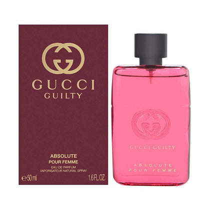 Gucci Guilty Absolute Pour Femme Eau de Parfum Spray, aroma frutado con notas de mora, rosa búlgara y Goldenwood