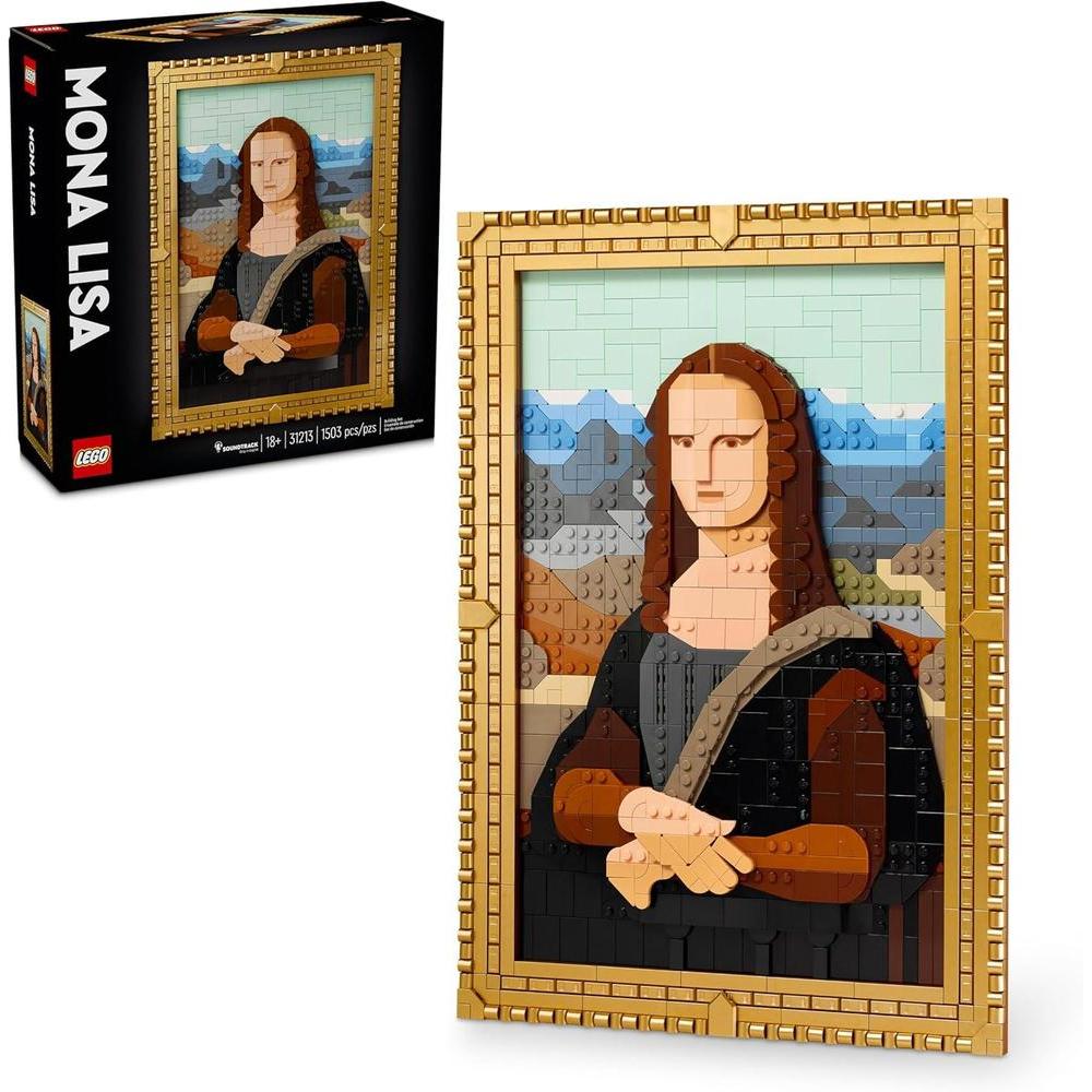 LEGO Art Mona Lisa Juego de construcción de Arte para Adultos - Ideal para Amantes de Rompecabezas y Arte de Leonardo da Vinci