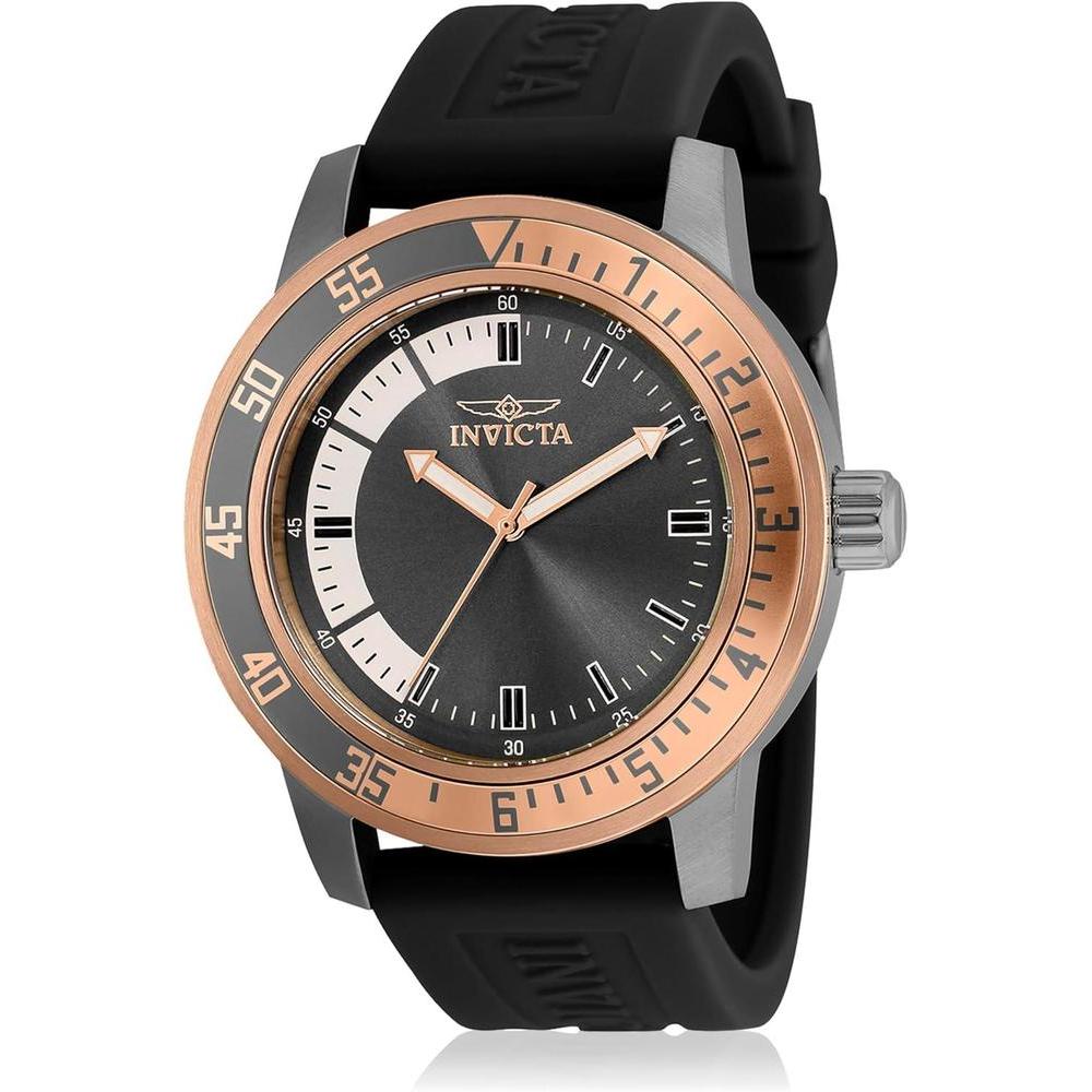 Reloj de cuarzo Invicta Specialty para hombre con correa de silicona, resistente al agua y manecillas luminosas