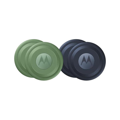 Motorola Moto Tag rastreador de artículos personales con Bluetooth, UWB, y cifrado seguro. Paquete de 4