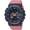 Reloj Casio Señoras G-Shock S-Series con Banda de Resina Rosa, Modelo GMAS140-4A, Analógico Digital
