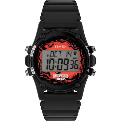 Reloj de Pulsera Timex Stranger Things con cronógrafo, alarma y resistencia al agua, diseño exclusivo y moderno para hombres