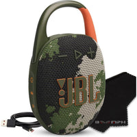 JBL Clip 5 Altavoz Bluetooth portátil IP67, batería duradera, compacto para interiores y exteriores, incluye cable USB-C