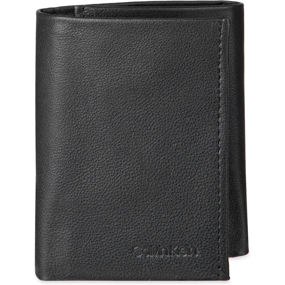 Conjunto Calvin Klein para hombres: billetera de cuero RFID y llavero, diseño moderno y funcional