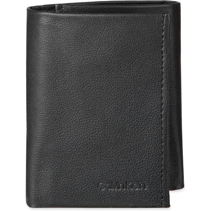 Conjunto Calvin Klein para hombres: billetera de cuero RFID y llavero, diseño moderno y funcional