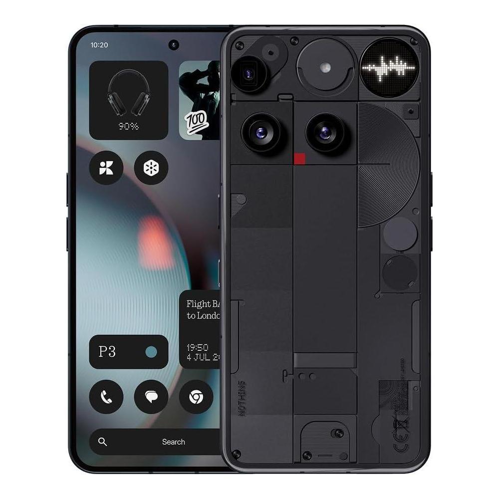 Nothing Phone (3) Snapdragon 8s Gen4, 512GB, Android 15, cámaras de 50MP y pantalla AMOLED, carga rápida