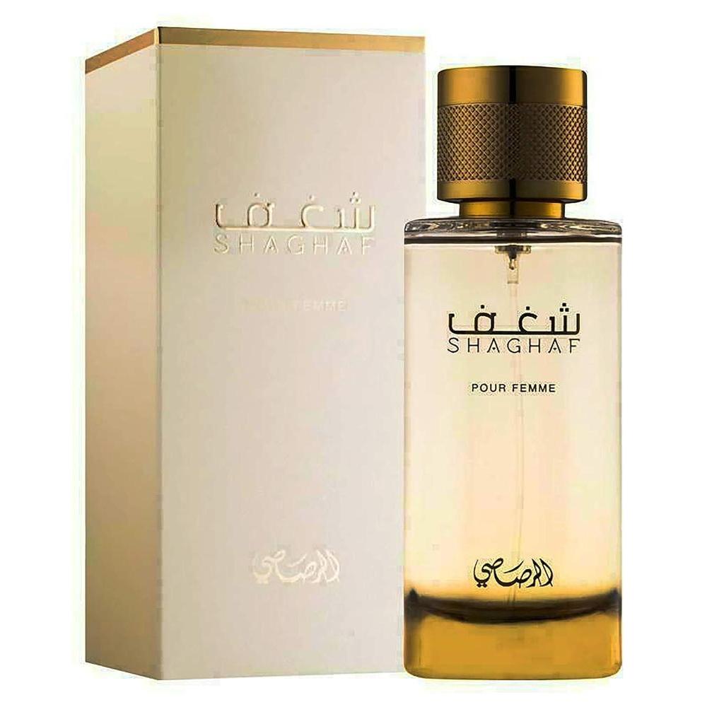 RASASI Al Shaghaf Pour Femme - Eau de Parfum para mujer, fragancia floral premium de larga duración en elegante frasco