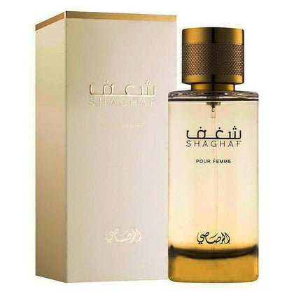RASASI Al Shaghaf Pour Femme - Eau de Parfum para mujer, fragancia floral premium de larga duración en elegante frasco