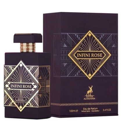 Infini Rose de Maison Alhambra - Eau de Parfum unisex con notas florales y orientales, para mujeres y hombres