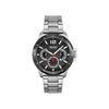 HUGO #Sport - Reloj casual multifunción para hombre con pulsera de acero inoxidable, diseño audaz y elegante azul