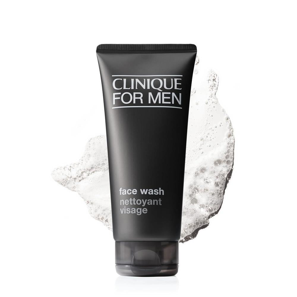 Clinique Lavado Facial para Hombres con Fórmula Adaptada a Piel Grasa, Libre de Fragancias, con Aloe Vera y Sucrose
