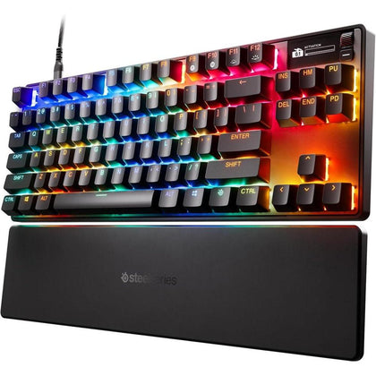 SteelSeries Apex Pro TKL Gen 3 con interruptores Omnipoint, actuación ajustable, rapid trigger, presets para juegos y modo de protección