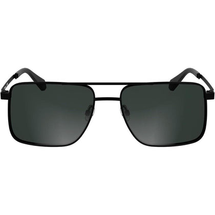 Gafas de sol Calvin Klein estilo aviador con marco metálico, doble puente y lentes tonificadas en modelo XL para hombres