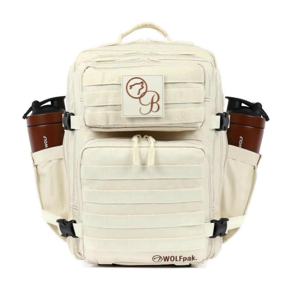 WOLFpak Mochila 35L Bombshell Sportswear en color crème, diseño unisex para actividades casuales y deportivas, hecha de poliéster resistente