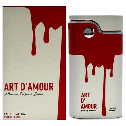 ARMAF Art D'Amour Eau De Parfum Spray para Mujer, Fragancia Floral Chypre con Notas Frutales y Azahar