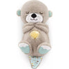 Fisher-Price Baby Sound Machine Soothe 'n Snuggle Otter - Juguete portátil de peluche con detalles sensoriales, luces y movimiento