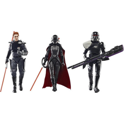 STAR WARS The Black Series Gaming Greats Second Sister, Cal Kestis y Purge Trooper, exclusivo de Amazon
