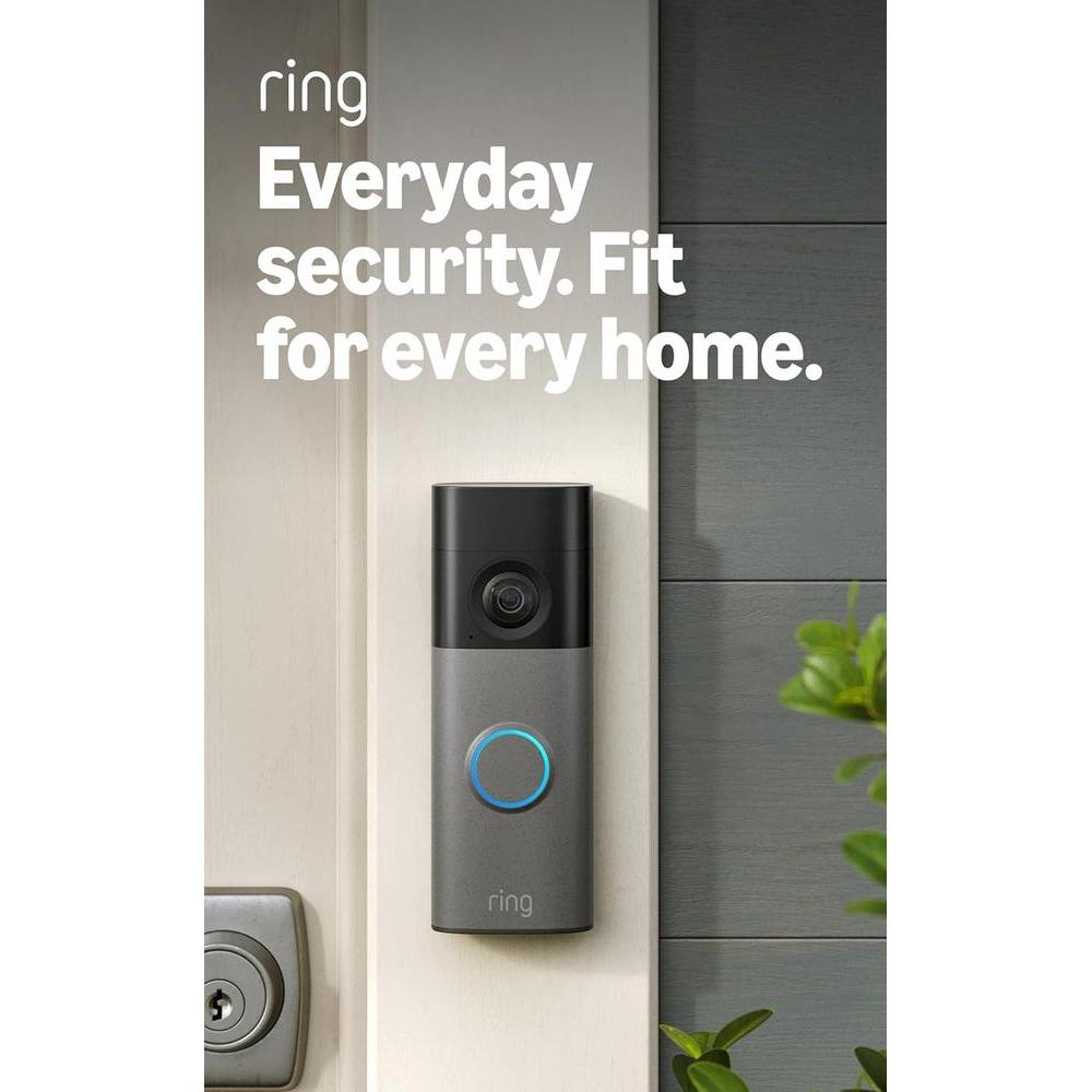 Videotimbre Ring con video de gran calidad Retinal 2K, zoom mejorado 6x, comunicación bidireccional, batería integrada y Alexa compatible