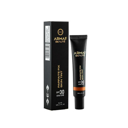 Hidratante Teñido Armaf Beauté Parfaite Fix con SPF 30 para Protección Solar - Acabado Semi Mate, Tono Miel