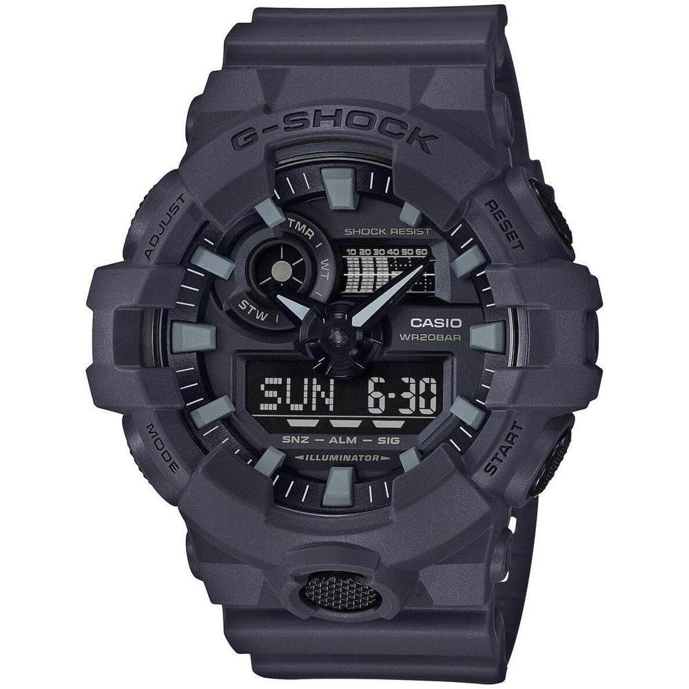 Reloj Casio G-Shock 700UC para hombre, resistente al agua y golpes, con correa y caja de resina, y movimiento de cuarzo
