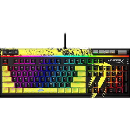 HyperX Alloy Elite 2 Teclado mecánico para juegos, luz RGB y macros, teclas Pudding ABS, controles multimedia, interrup lineal