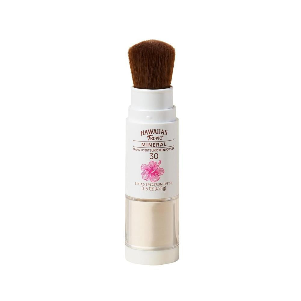 Hawaiian Tropic Protección Solar en Polvo Mineral SPF 30, Protector Facial Vegano y Libre de Parabenos