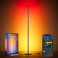 Lámpara de pie Govee RGBIC moderna, compatible con Alexa, 1000 lúmenes, 16 millones de colores, sincronización de música