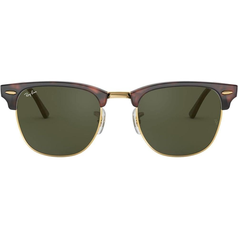 Ray-Ban Clubmaster Lentes de Sol Cuadrados con Protección UV y Montura Duradera de Acetato, Diferentes Colores y Tamaños