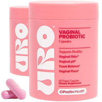 O Positiv URO - Probióticos para la salud vaginal, equilibrio de pH con prebióticos y mezcla de Lactobacillus