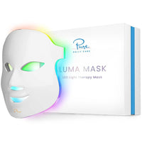 Mascarilla LED facial Luma Mask de Pure Daily Care con 7 colores, tecnología antienvejecimiento y ajuste de intensidad
