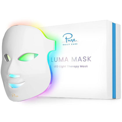 Mascarilla LED facial Luma Mask de Pure Daily Care con 7 colores, tecnología antienvejecimiento y ajuste de intensidad