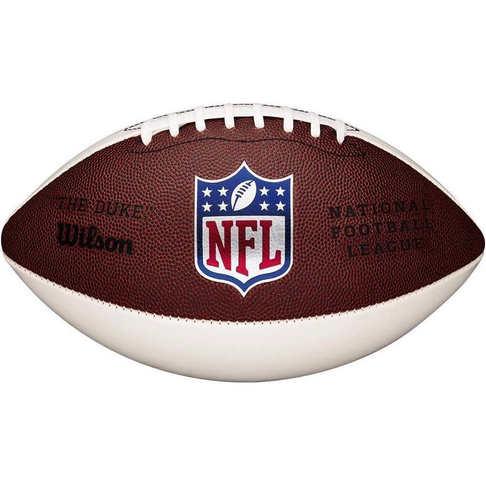 Wilson NFL Mini Autograph - Fútbol americano, color marrón/blanco, ideal como coleccionable o para uso novedoso, tamaño mini