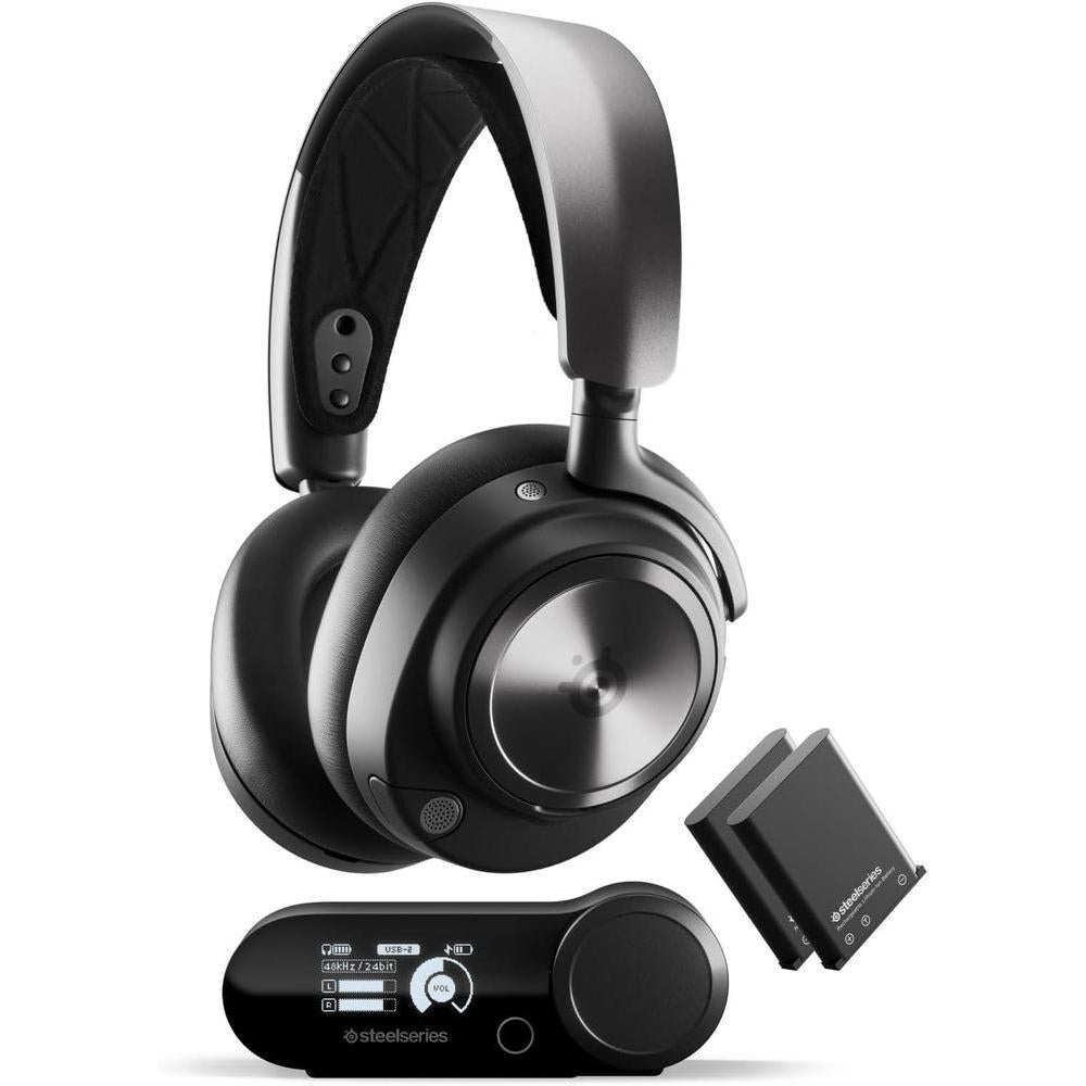 SteelSeries Arctis Nova Pro Wireless - Auriculares Gaming Multisistema de Alta Fidelidad con Cancelación de Ruido