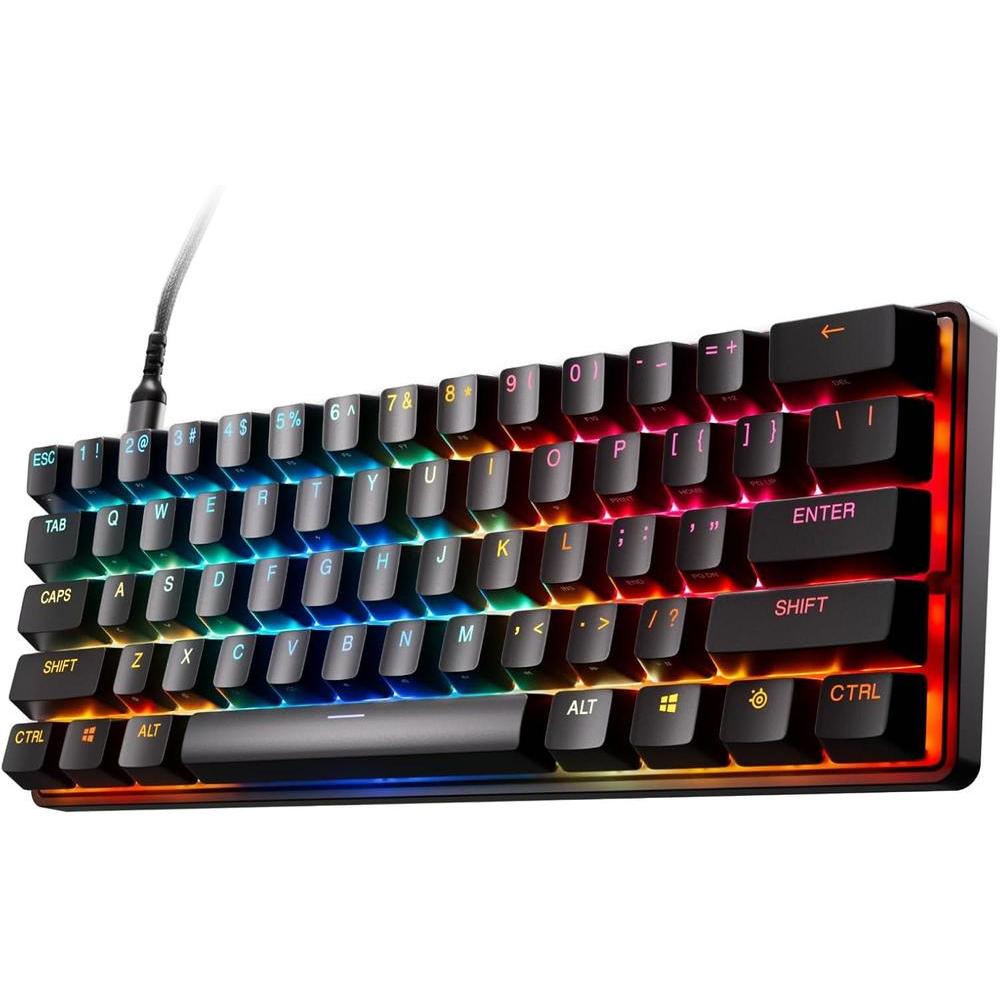 Teclado gaming SteelSeries Apex Pro Mini con interruptores ajustables OmniPoint 3.0, rapid trigger y modo de protección