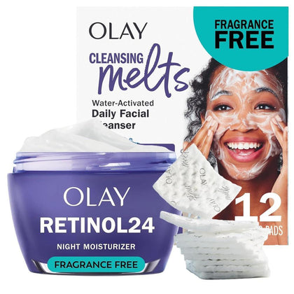 Olay Retinol 24 Hidratante Facial Crema Noche Antienvejecimiento Mujer Sin Fragancia 50.3ml